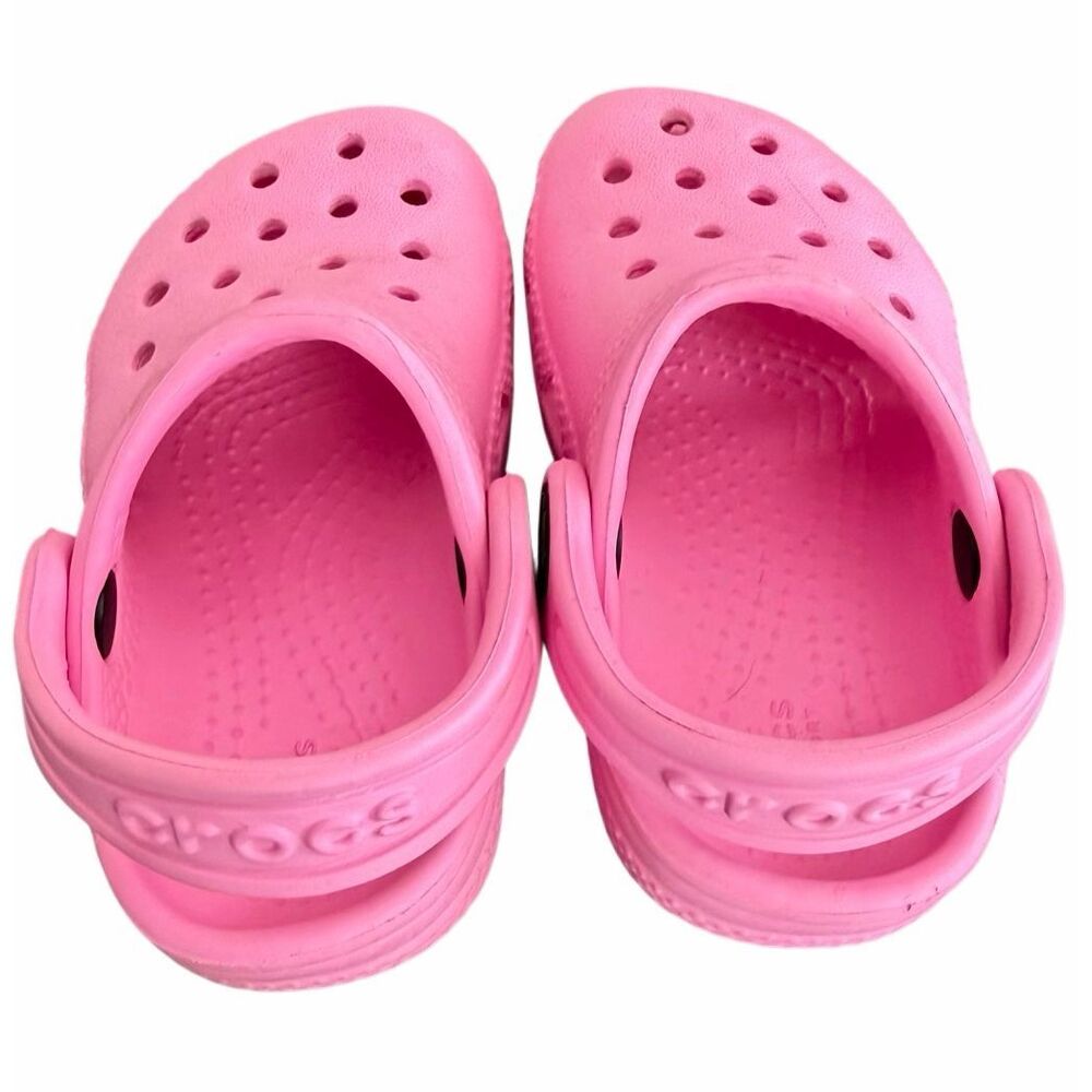 Crocs Classic Clog Taffy Pink Toddler Kids Slip On Sandals size C6 - Picture 3 of 8